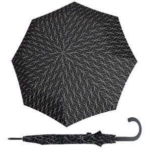 Fiber Flex AC Black a White Rings - dámský holový vystřelovací deštník
