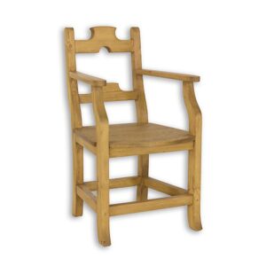 Borová židle KT714, šířka: š56, výška: 96, hloubka: g58, sada 5 ks (Barva dřeva: Bělená vosk)
