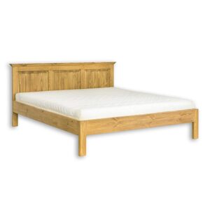 Borovicová postel LK700, délka: d200, šířka: s140, sada 5 ks (Barva dřeva: Anticky bílá)