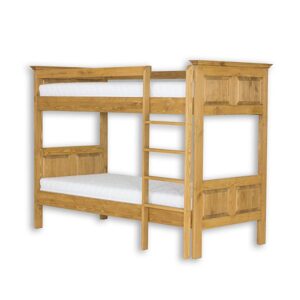 Borovicová postel LK707, šířka: s90, délka: d200, výška: š170, smutný 5 ks (Barva dřeva: Bělená vosk)