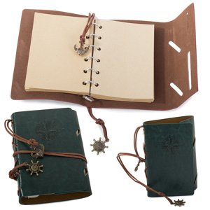 Cestovatelský zápisníkový deník retro vintage journal