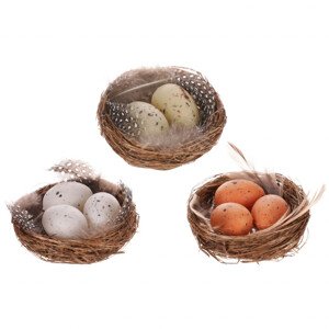 Vajíčka v hnízdě. Cena za 1 ks. MO6018, sada 12 ks