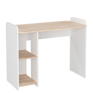 Psací stůl JUNIOR-3 (Barva dřeva: dub sonoma + bílá)