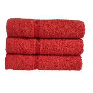 Dětský ručník 30x30 cm červený