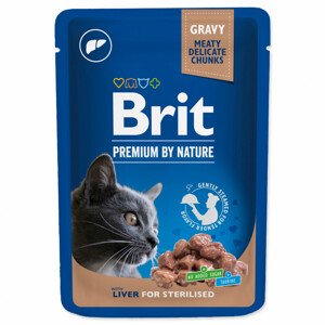 BRIT Premium Chunks in Gravy with Liver for Sterilised Cats - Zákaznícke dni 28.3. – 30.4.2024