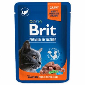 BRIT Premium Chunks in Gravy with Salmon for Sterilised Cats - Zákaznícke dni 28.3. – 30.4.2024