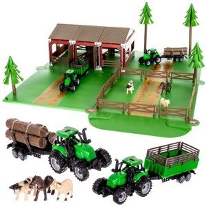 Farma se zvířaty + 2 farmářské vozy 22404