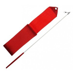 Gymnastická stuha + tyčka (červená)
