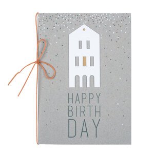 Räder Papírové přání k narozeninám LITTLE HOUSE HAPPY BIRTHDAY
