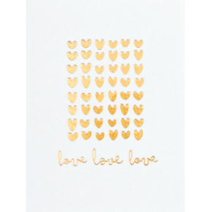 Räder Papírové mini přání LOVE LOVE LOVE