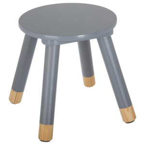 Šedá dětská stolička STOOL GREY