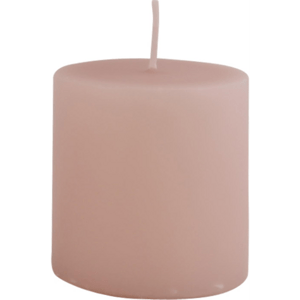 IB Laursen Růžová sloupová svíčka ROSE QUARTZ 7cm