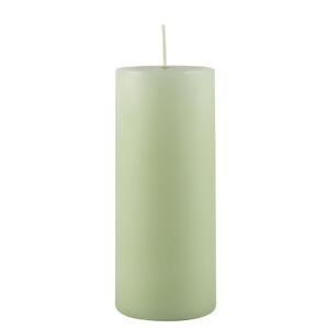 IB Laursen Zelená sloupová svíčka LIGHT GREEN 15 cm