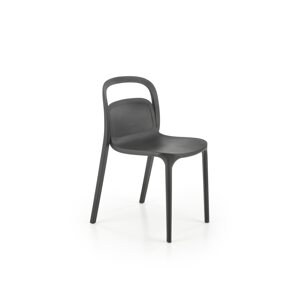 Černá plastová židle K490