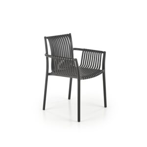 Černá plastová židle K492