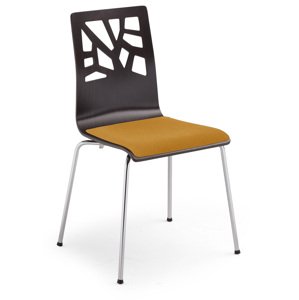 Nowy Styl Verbena Seat Plus židle bukové dřevo tmavé oranžová
