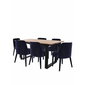 Snap - Set: Stůl Grand + 6 jídelních židlí Chelsea