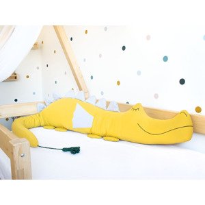 SenLove Bavlněný chránič do dětské postele DRÁČEK Zvolte barvu: Žlutá