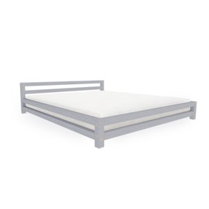 Benlemi Dvoulůžková postel MODERN Zvolte barvu: Tmavě šedá, Rozměr: 160 x 200 cm
