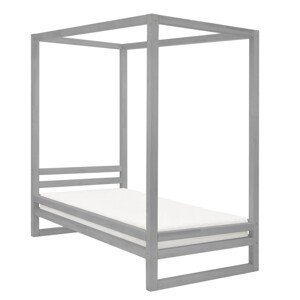 Benlemi Jednolůžková postel BALDEE Zvolte barvu: Tmavě šedá, Rozměr: 80 x 200 cm