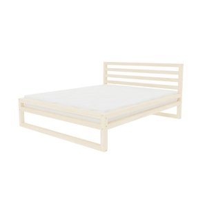 Benlemi Dvoulůžková postel DELUXE Zvolte barvu: Transparentní vosková lazura matná, Rozměr: 160 x 200 cm