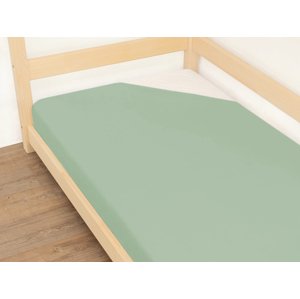 Benlemi Jednolůžkové prostěradlo JERSEY EXCLUSIVE z bavlny 160 g/m2 Zvolte barvu: Lesní zelená, Rozměr: 120 x 190 cm