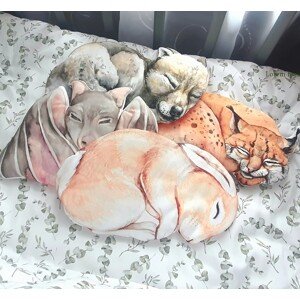 Babysteps Dekorační polštářek pro děti i miminka VLK Rozměr: Velký 57 x 37 cm