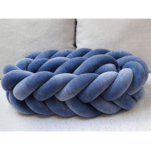 SenLove Sametový mantinel pletený do copu z 5 pramenů Zvolte barvu: Tmavě modrá, Zvolte délku: 180 cm