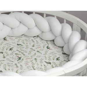 SenLove Sametový mantinel pletený do copu ze 3 pramenů Zvolte barvu: Bílá, Rozměr: 210 cm