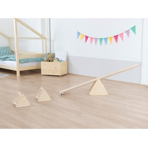 Benlemi Montessori balanční set pro děti TRIΔNGLES Zvolte barvu: Bílá