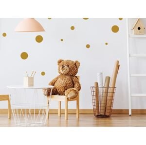 Pastelowe Love Nálepky na stěnu do dětského pokoje PUNTÍKY Zvolte barvu: Béžová