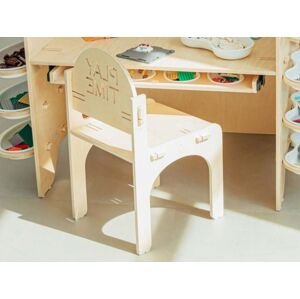 Myminihome Dřevěná židle PLAY TIME do dětského pokoje Zvolte barvu: Bílá
