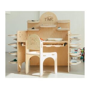 Myminihome Hrací stůl s úložným prostorem PLAY TIME + židle Zvolte barvu: Bílá