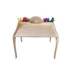 Myminihome Dětský stolek RAINBOW s pastelkovníky Zvolte barvu: Béžová