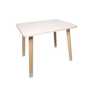 Manibox Dřevěný dětský stoleček + jméno ZDARMA Zvolte barvu: Růžová, Zvolte rozměr: 80x60 cm